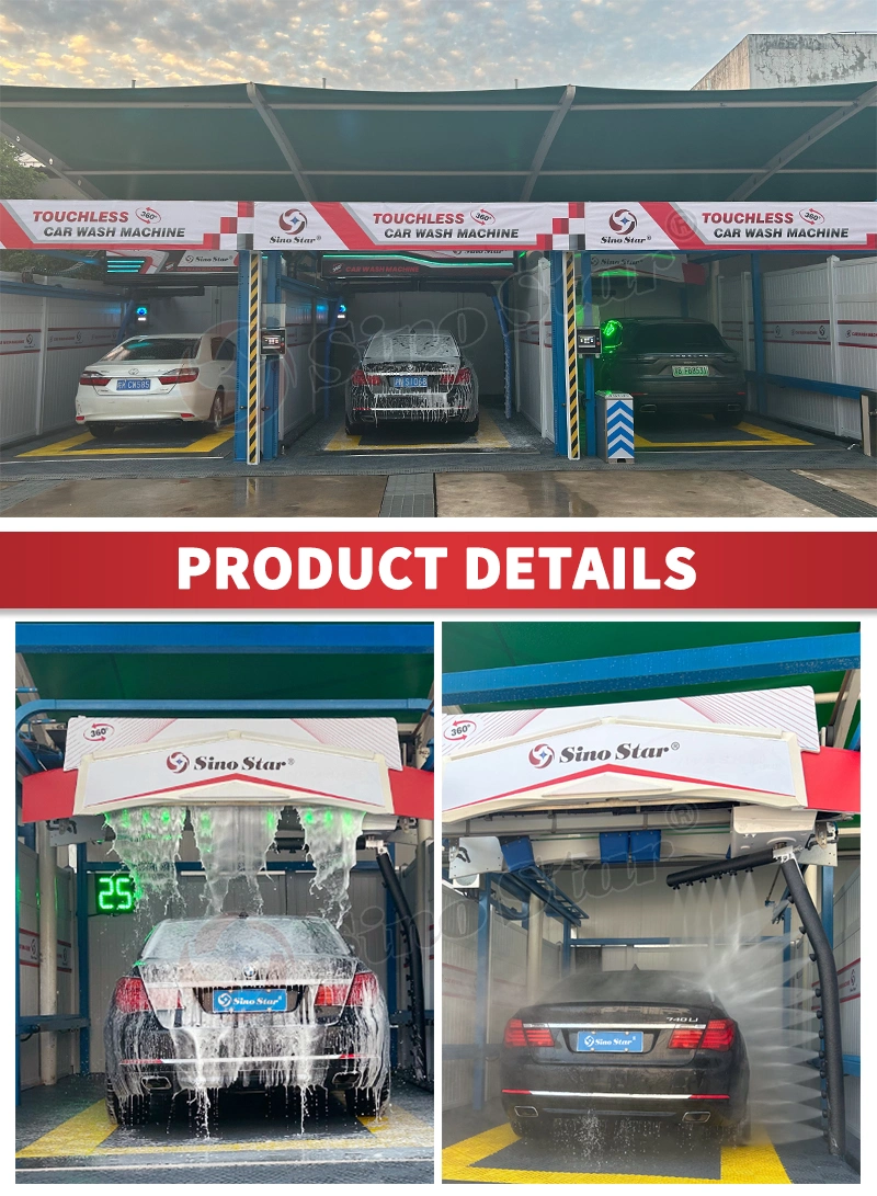 Fully Automatic Touchless Car Washing Machine Vehicle Contactless Cleaning Equipment System for Auto Shop/Gas Station