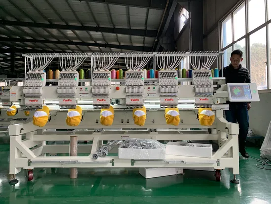 Wonyo High Efficiency Industrial Use 6 Heads Computerized Embroidery Machine for Cap Shoes Embroidery Design