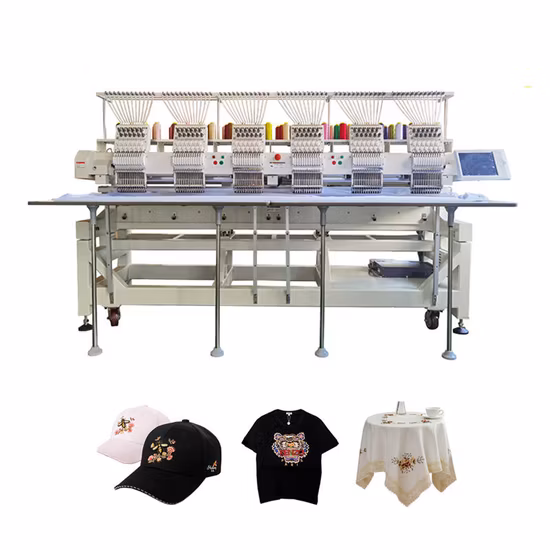Wonyo High Efficiency Industrial Use 6 Heads Computerized Embroidery Machine for Cap Shoes Embroidery Design