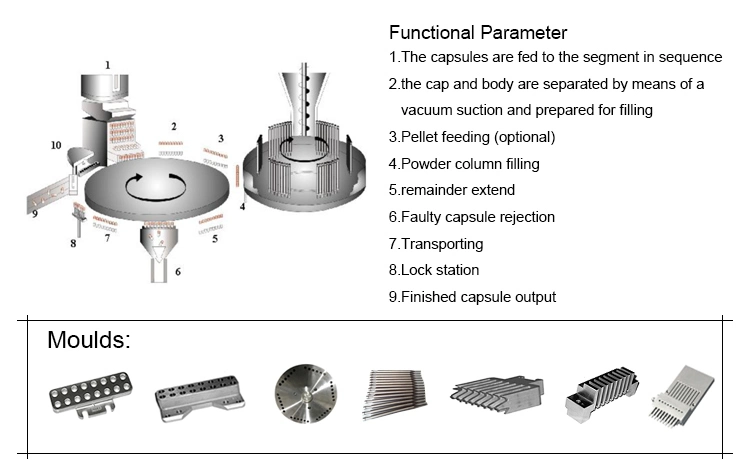 Njp-1200 Pharmaceutical Electronic Fully Automatic Empty Hard Capsule Filler Machinery